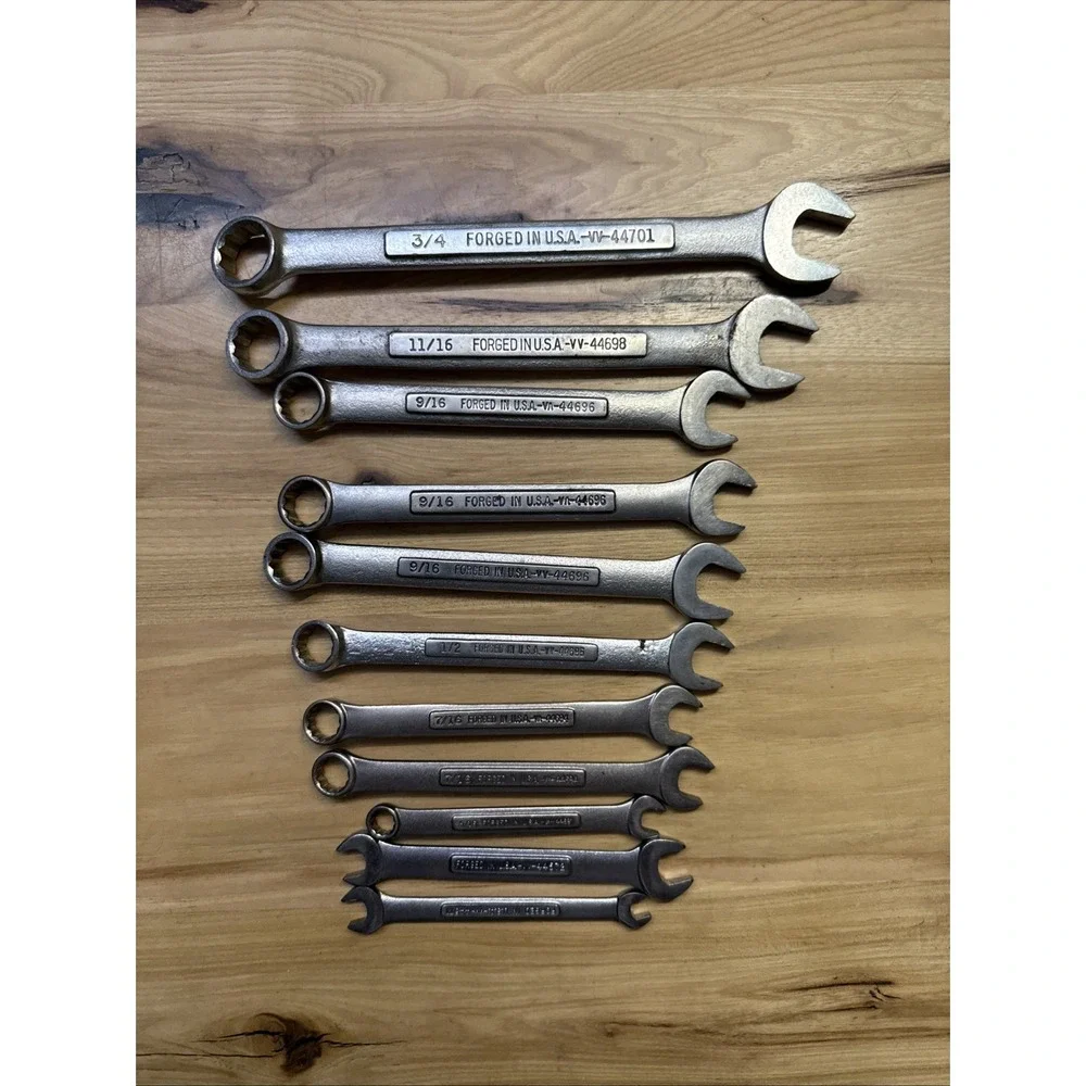 Lot of 11 Craftsman SAE Wrenches Not A Set Used V Series